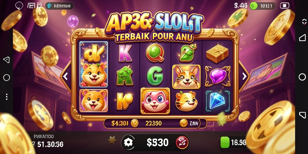 Tampilan gameplay menarik dari API36 dengan beragam tema slot.