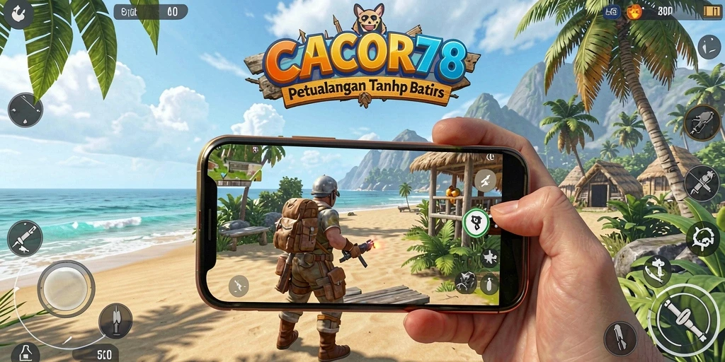 Screenshot gameplay CACOR78 yang menampilkan eksplorasi dunia terbuka.