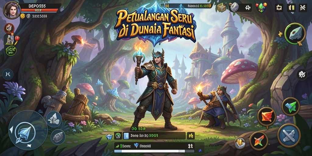 Tampilan gameplay DEPO555 yang seru dan menegangkan.