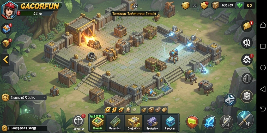 Tampilan gameplay GACORFUN yang menegangkan dan strategis.