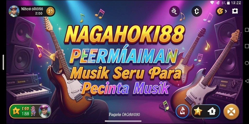 Tampilan gameplay seru di NAGAHOKI88 saat memilih lagu musik.