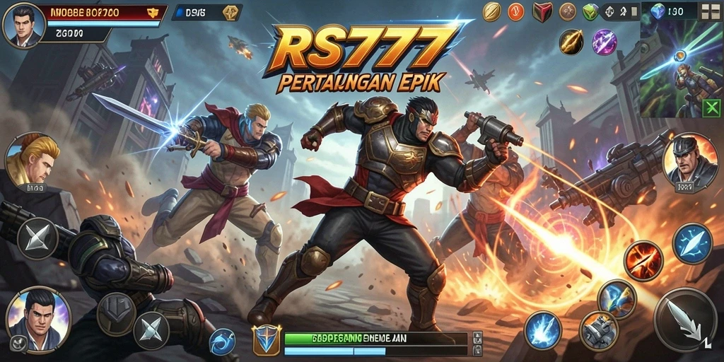 Tampilan gameplay seru dari RS777 yang menampilkan aksi mendebarkan.