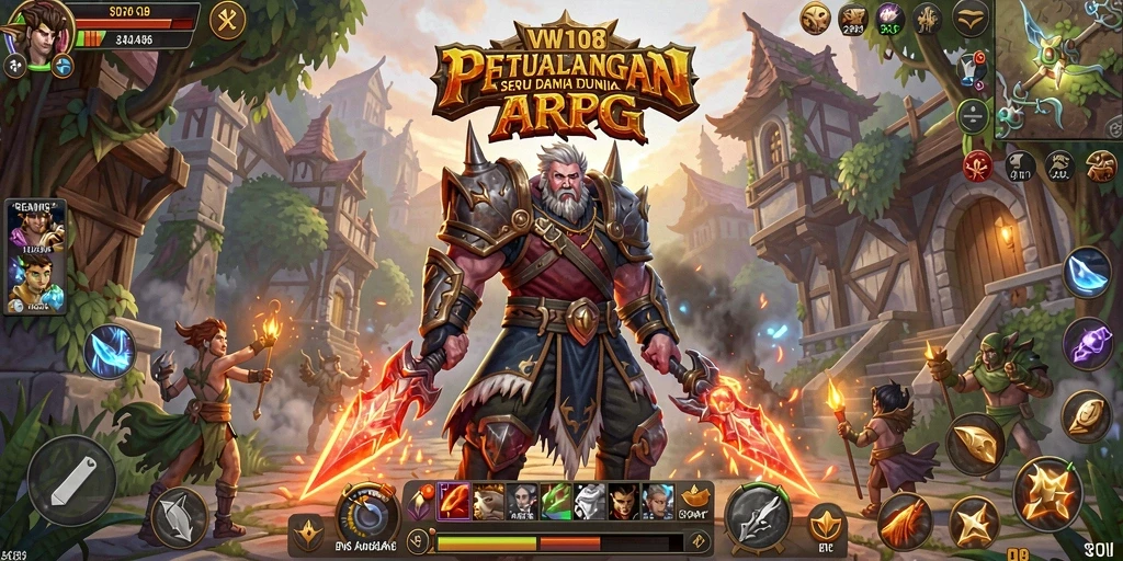 Tampilan gameplay VW108 yang menegangkan dalam dunia ARPG.